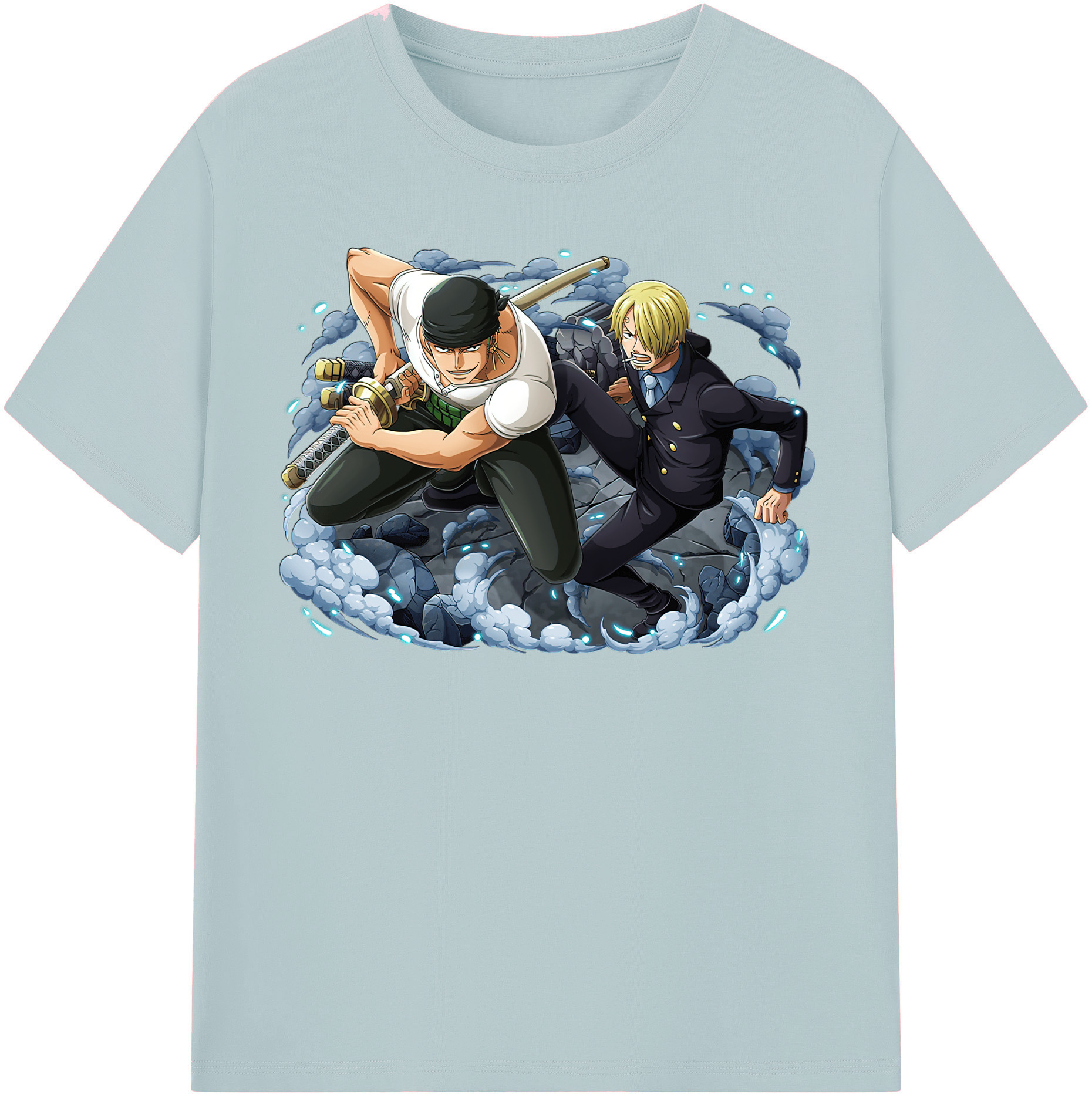 ワンピース ロロノア・ゾロ ONE PIECE Roronoa Zoro 綿100％半袖Tシャツ（フロントプリント）